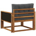 Canapea Medie pentru Exterior Lemn Solid de Acacia natural - WALTI WALTI