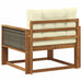 Canapea Medie pentru Exterior Lemn Solid de Acacia natural - WALTI WALTI