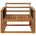 Canapea Medie pentru Exterior Lemn Solid de Acacia natural - WALTI WALTI