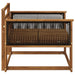 Canapea Medie pentru Exterior Lemn Solid de Acacia natural - WALTI WALTI