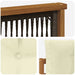 Canapea Medie pentru Exterior Lemn Solid de Acacia natural - WALTI WALTI