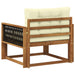 Canapea Medie pentru Exterior Lemn Solid de Acacia natural - WALTI WALTI