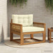 Canapea Medie pentru Exterior Lemn Solid de Acacia natural - WALTI WALTI