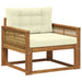 Canapea Medie pentru Exterior Lemn Solid de Acacia natural - WALTI WALTI