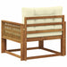 Canapea Medie pentru Exterior Lemn Solid de Acacia natural - WALTI WALTI