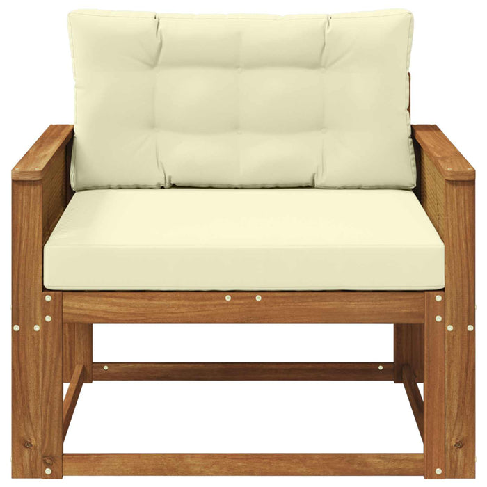 Canapea Medie pentru Exterior Lemn Solid de Acacia natural - WALTI WALTI