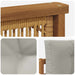 Canapea Medie pentru Exterior Lemn Solid de Acacia natural - WALTI WALTI