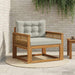 Canapea Medie pentru Exterior Lemn Solid de Acacia natural - WALTI WALTI