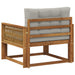 Canapea Medie pentru Exterior Lemn Solid de Acacia natural - WALTI WALTI