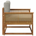 Canapea Medie pentru Exterior Lemn Solid de Acacia natural - WALTI WALTI