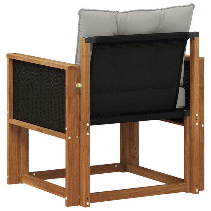 Canapea Medie pentru Exterior Lemn Solid de Acacia natural - WALTI WALTI