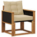 Canapea Medie pentru Exterior Lemn Solid de Acacia natural - WALTI WALTI