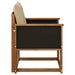 Canapea Medie pentru Exterior Lemn Solid de Acacia natural - WALTI WALTI