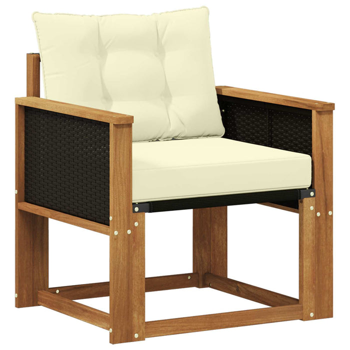Canapea Medie pentru Exterior Lemn Solid de Acacia natural - WALTI WALTI