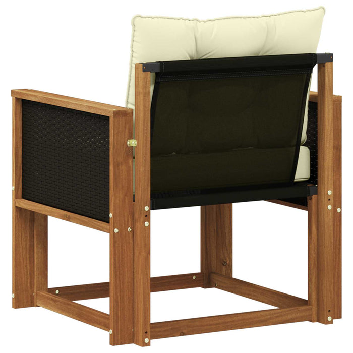 Canapea Medie pentru Exterior Lemn Solid de Acacia natural - WALTI WALTI