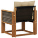 Canapea Medie pentru Exterior Lemn Solid de Acacia natural - WALTI WALTI