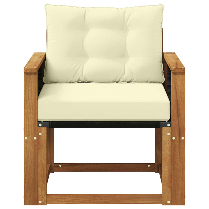 Canapea Medie pentru Exterior Lemn Solid de Acacia natural - WALTI WALTI