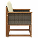 Canapea Medie pentru Exterior Lemn Solid de Acacia natural - WALTI WALTI
