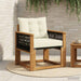 Canapea Medie pentru Exterior Lemn Solid de Acacia natural - WALTI WALTI