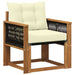 Canapea Medie pentru Exterior Lemn Solid de Acacia natural - WALTI WALTI