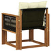 Canapea Medie pentru Exterior Lemn Solid de Acacia natural - WALTI WALTI