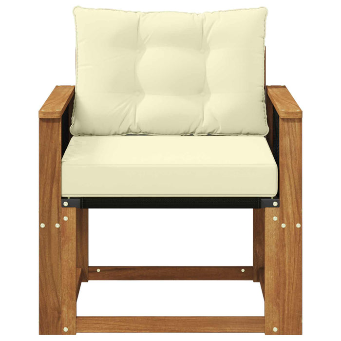 Canapea Medie pentru Exterior Lemn Solid de Acacia natural - WALTI WALTI