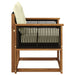 Canapea Medie pentru Exterior Lemn Solid de Acacia natural - WALTI WALTI