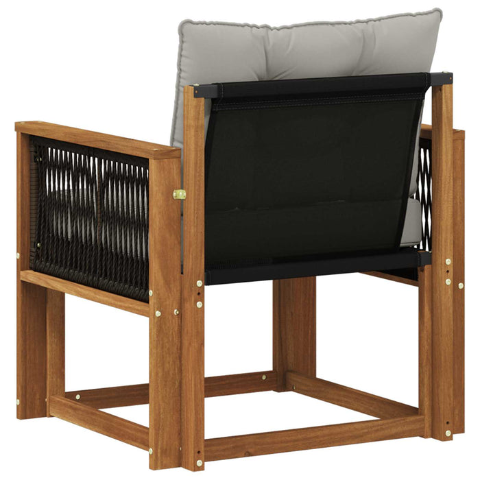 Canapea Medie pentru Exterior Lemn Solid de Acacia natural - WALTI WALTI