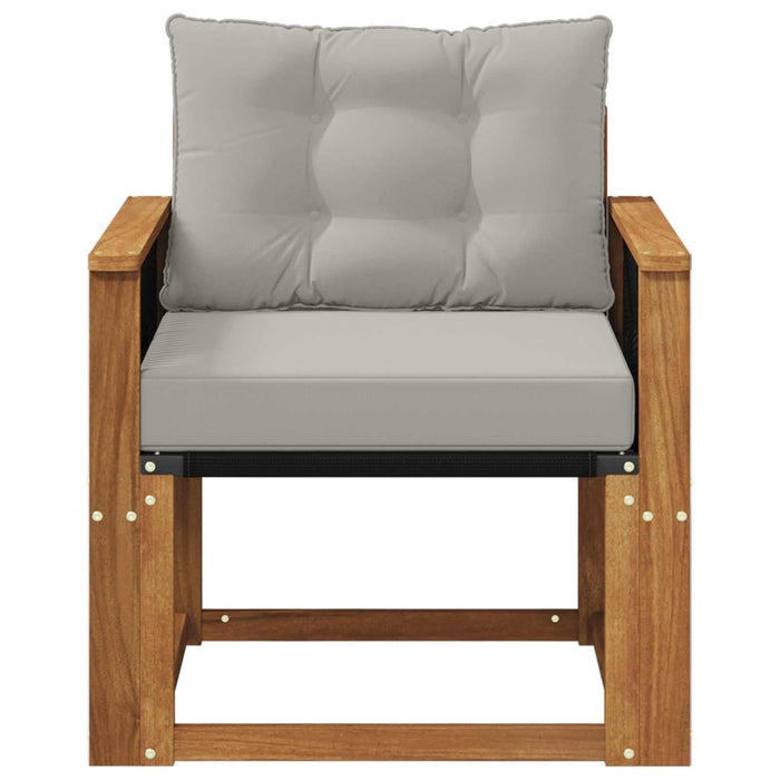 Canapea Medie pentru Exterior Lemn Solid de Acacia natural - WALTI WALTI
