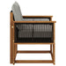 Canapea Medie pentru Exterior Lemn Solid de Acacia natural - WALTI WALTI