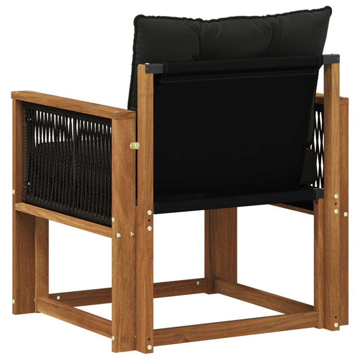 Canapea Medie pentru Exterior Lemn Solid de Acacia natural - WALTI WALTI