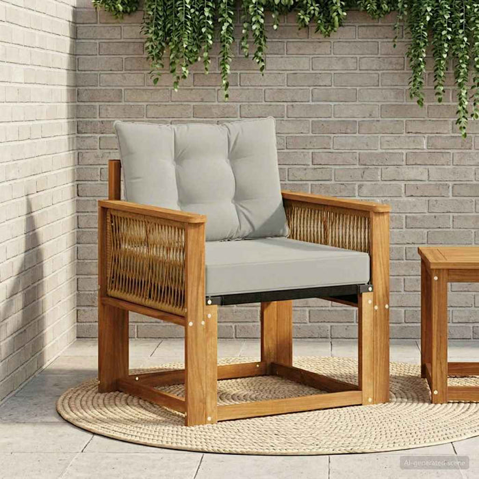 Canapea de exterior Lemn Solid de Acacia natural - WALTI WALTI