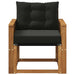 Canapea Medie pentru Exterior Lemn Solid de Acacia natural - WALTI WALTI