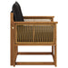 Canapea Medie pentru Exterior Lemn Solid de Acacia natural - WALTI WALTI
