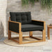 Set de canapele de exterior Lemn solid de Acacia și Textilene - WALTI WALTI