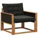 Set de canapele de exterior Lemn solid de Acacia și Textilene - WALTI WALTI