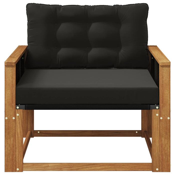 Set de canapele de exterior Lemn solid de Acacia și Textilene - WALTI WALTI