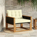 Set de canapele de exterior Lemn solid de Acacia și Textilene - WALTI WALTI