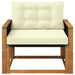 Set de canapele de exterior Lemn solid de Acacia și Textilene - WALTI WALTI