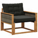 Set de canapele de exterior Lemn solid de Acacia și Textilene - WALTI WALTI