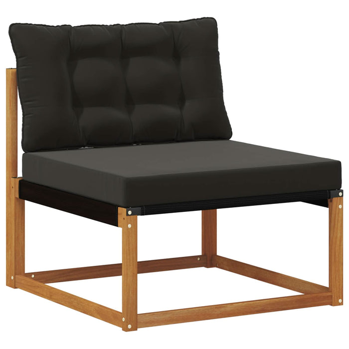 Set de canapele de exterior Lemn solid de Acacia și Textilene - WALTI WALTI