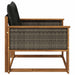 Set de canapele de exterior Lemn solid de Acacia și Textilene - WALTI WALTI