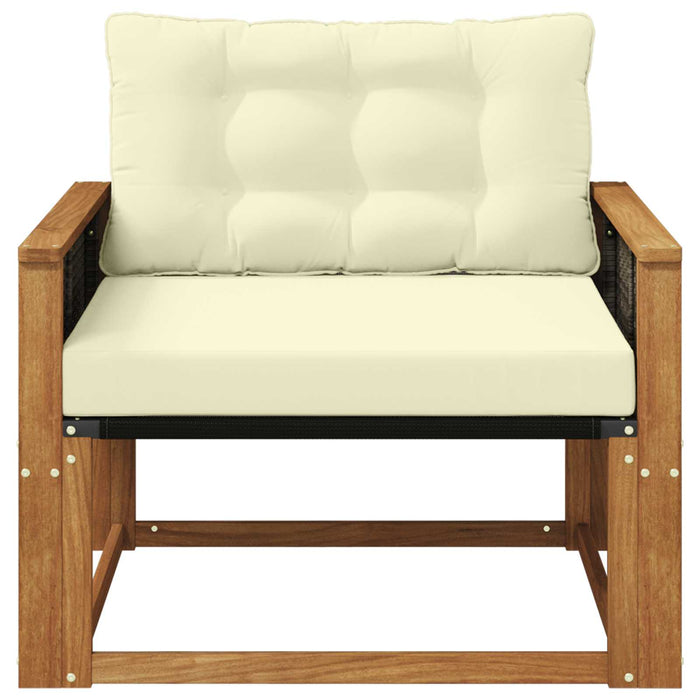 Set de canapele de exterior Lemn solid de Acacia și Textilene - WALTI WALTI