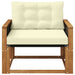 Set de canapele de exterior Lemn solid de Acacia și Textilene - WALTI WALTI
