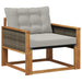 Set de canapele de exterior Lemn solid de Acacia și Textilene - WALTI WALTI