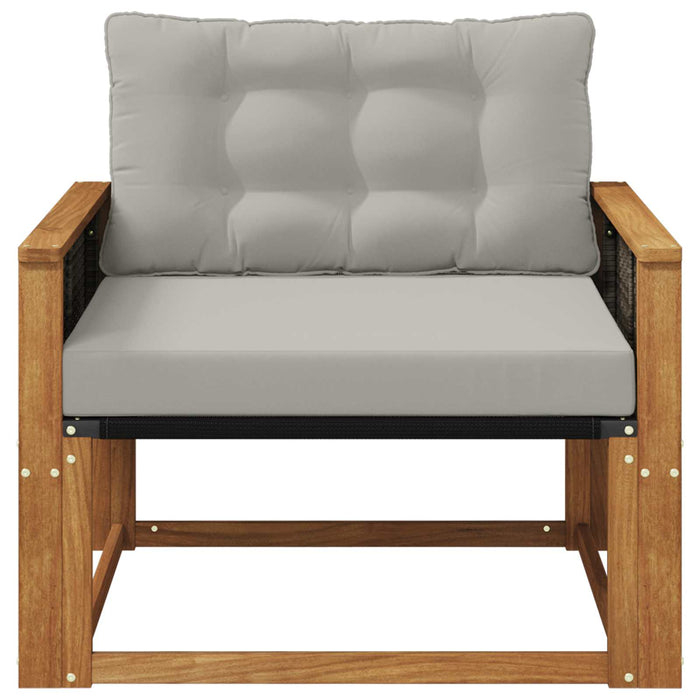 Set de canapele de exterior Lemn solid de Acacia și Textilene - WALTI WALTI
