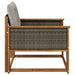 Set de canapele de exterior Lemn solid de Acacia și Textilene - WALTI WALTI