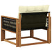 Set de canapele de exterior Lemn solid de Acacia și Textilene - WALTI WALTI