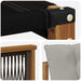 Set de canapele de exterior Lemn solid de Acacia și Textilene - WALTI WALTI