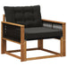 Set de canapele de exterior Lemn solid de Acacia și Textilene - WALTI WALTI